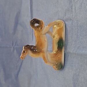 Japanese miniature ceramic horse.